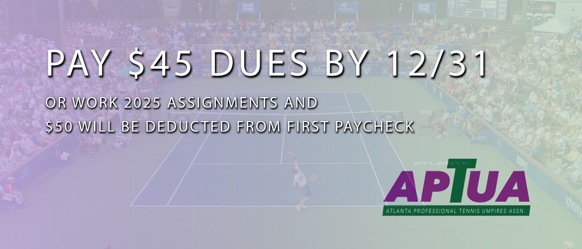 Pay $45 dues by 12/31 or work 2025 assignments and $50 will be deducted from first paycheck